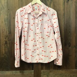 Odille mouse print with cheese button up